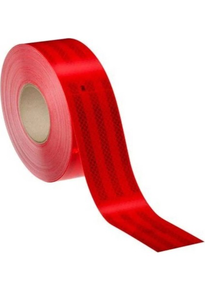 Kırmızı Şerit Bant - Şerit Reflektör - Yansıtıcı Bant - Dorse Reflektörü - E Belgeli -Kırmızı Renk