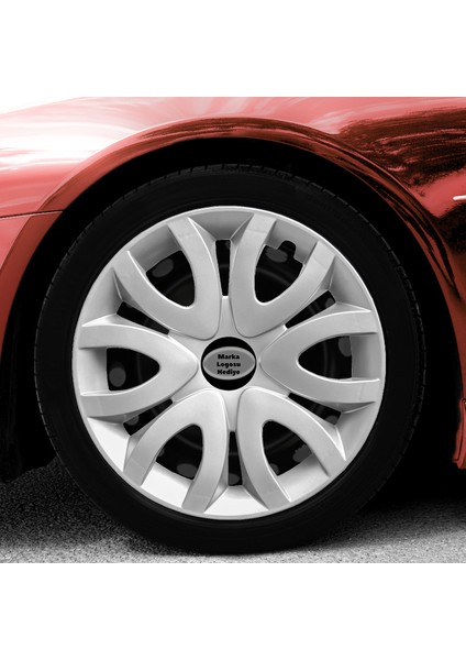 Honda Accord 15 Inç Jant Kapağı Amblemli Gri 4'lü Takım 139