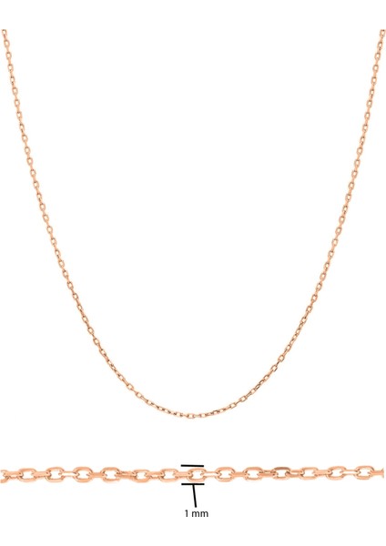 8 Ayar Hayalet Kolye Zinciri