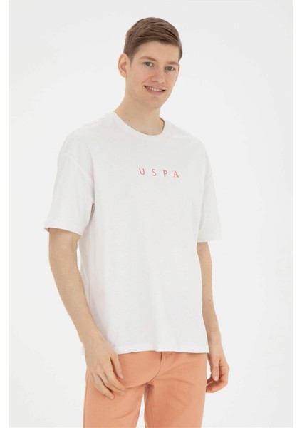 Yeni Koza 1827201 Navu Us Polo Assn Erkek T-Shirt Ecru