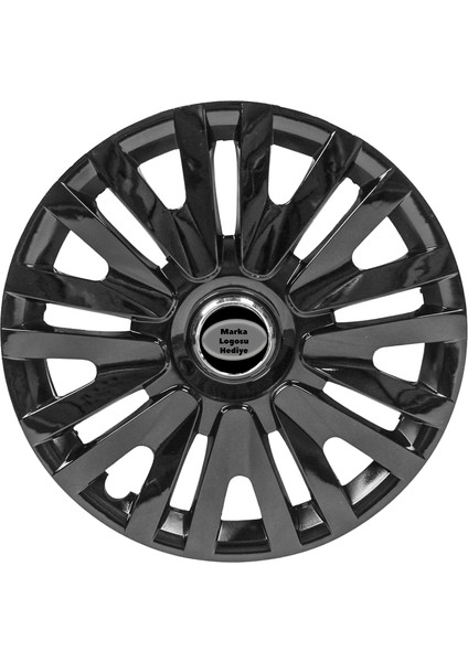 Hyundai I20 14 Inç Jant Kapağı Amblemli Piano Black 1 Adet 208