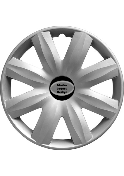 Opel Astra F 14 Inç Jant Kapağı Amblemli Gri 4'lü Takım 116
