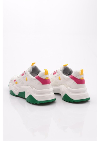 65137 Kadin Bağcikli Kalin Taban Spor Ayakkabı modelleri