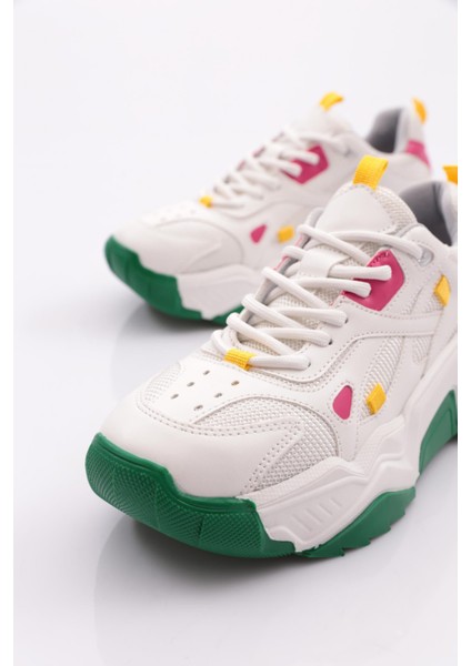 65137 Kadin Bağcikli Kalin Taban Spor Ayakkabı fırsatları