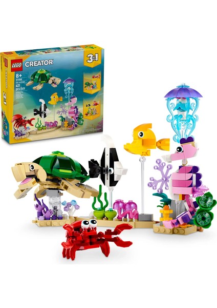 Creator 3-In-1 31158 Deniz Hayvanları ( 421 Parça)