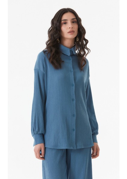 Fullamodest Gömlek Yaka Bürümcük Kumaş İkili Takım fırsatları