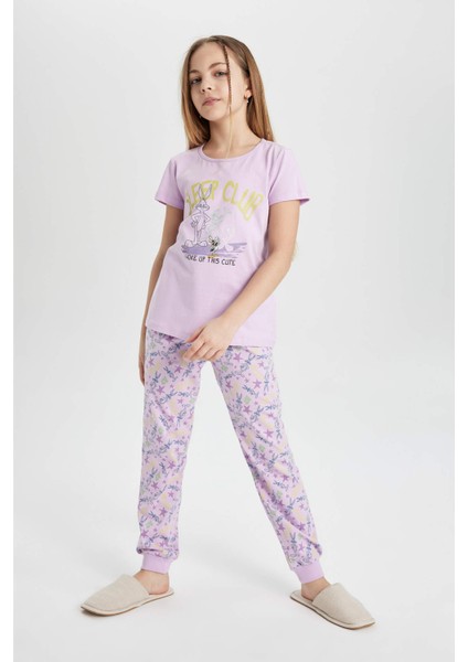 Kız Çocuk Looney Tunes Kısa Kollu Pijama Takımı C1964A824SP