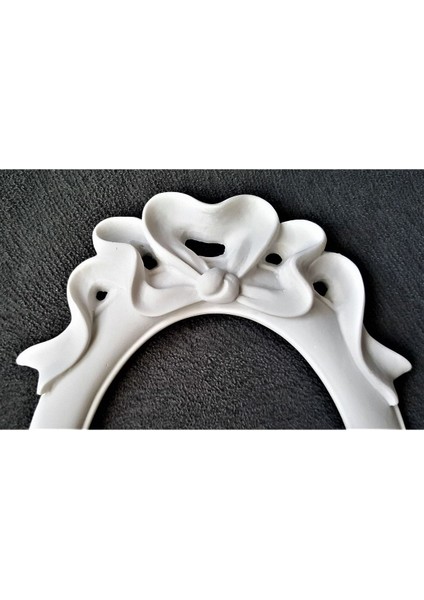Kurdele Kabartmalı 18CM Oval Çerçeve Silikon Kalıp K-232 modelleri