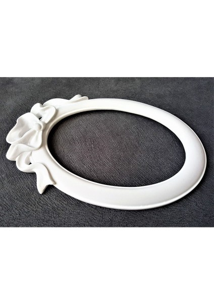 Kurdele Kabartmalı 18CM Oval Çerçeve Silikon Kalıp K-232 indirimleri