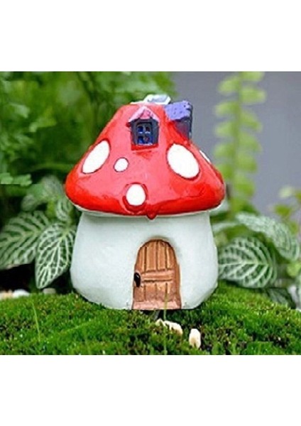 Minyatür 26MM Mantar Ev Silikon Kalıp K-254, Kokulu Taş Sabun Alçı Mum Kalıbı