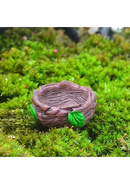 Terrarium Dekoru 3cm Kuş Yuvası Silikon Kalıp K-296, Kokulu Taş Sabun Alçı Mum Kalıbı