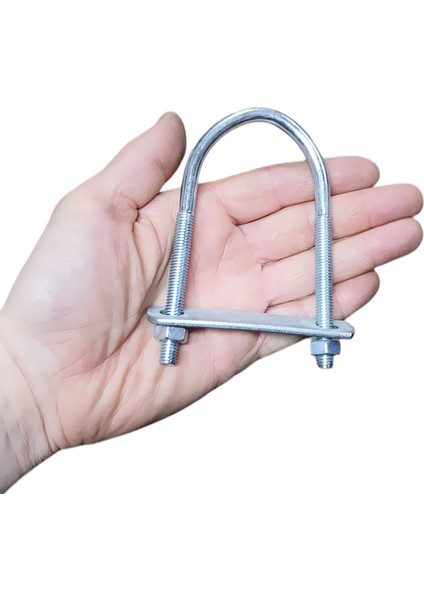U Tipi Anten Direk Balkon Boru Bağlama Kelepçesi -11CM fiyatları