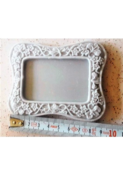 Çiçek Yaprak dekorlu 9,5cm Çerçeve Silikon Kalıp K-386 modelleri