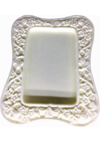 Çiçek Yaprak dekorlu 9,5cm Çerçeve Silikon Kalıp K-386 fırsatları