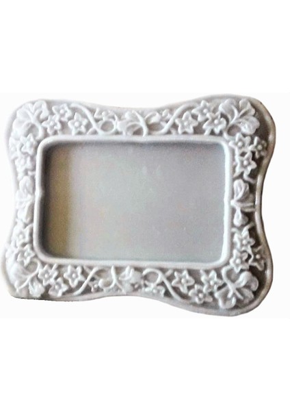 Çiçek Yaprak dekorlu 9,5cm Çerçeve Silikon Kalıp K-386 indirimleri