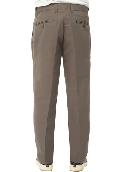 Rahat Kesim Pamuklu Keten Krem Baba Pantolon modelleri