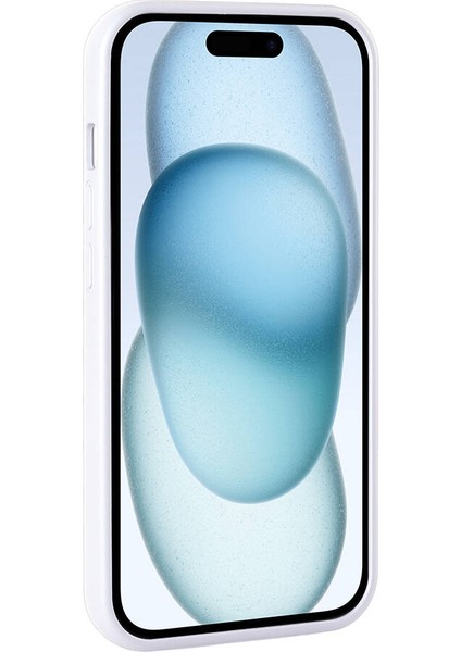 Apple iPhone 15 Plus ile Uyumlu Kılıf Arka Yüzeyi Parlak Taşlı Tasarımlı Kapak