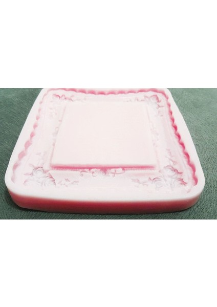 Gül Kabartmalı 3'lü Çerçeve Silikon Kalıp K-444 fiyatları