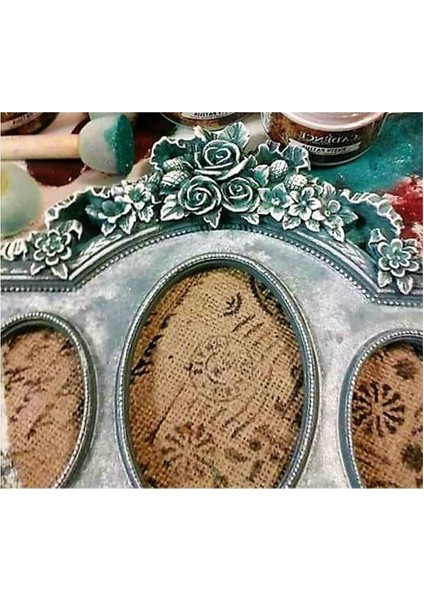 Gül Kabartmalı 3'lü Çerçeve Silikon Kalıp K-444 modelleri