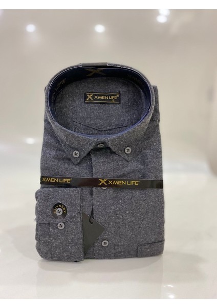 Rahat Kesim Düz Kışlık Tek Cep Füme Baba Gömlek fiyatları