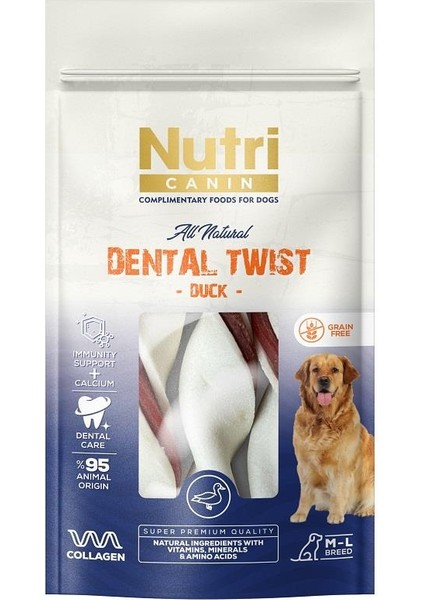 Dental Twist Ördekli Köpek Ödülü S/m 80 gr