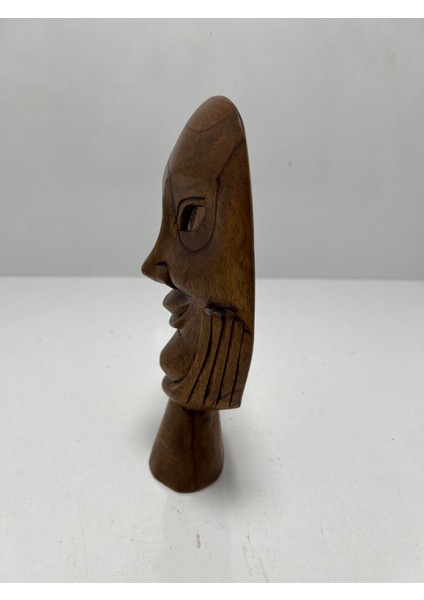 Ahşap Gülümseyen Maske/askılı Duvar Dekoru Büyük Boy modelleri