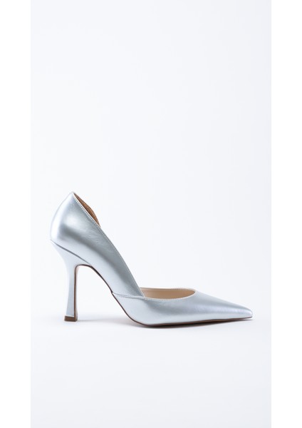 Gleen Gümüş Yan Detaylı Abiye Stiletto fiyatları