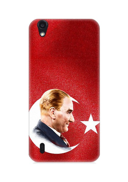 Vestel 5000 Uyumlu Bayrak ve Mustafa Kemal Atatürk Desenli Silikon Kılıf