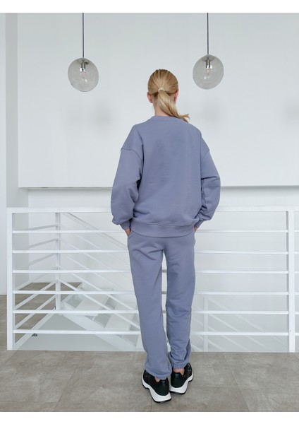 Kadın Gri Oversize Sweatshirt modelleri