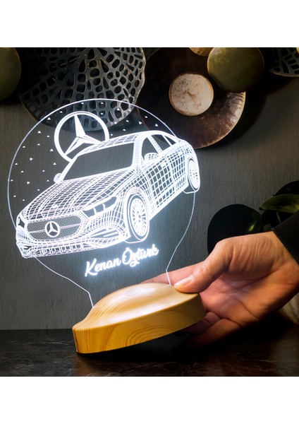Babaya Mercedes Tasarımlı Hediye, Mercedes Benz Figürlü LED Masa Lambası, Mercedes Hayranlarına Dekoratif Hediye indirimleri