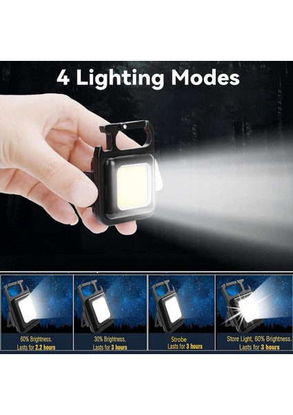 Senalstore Ledli Mini Taşınabilir USB Şarj Edilebilir 3 Fonksiyonlu Mıknatıslı Parlak LED Işık modelleri