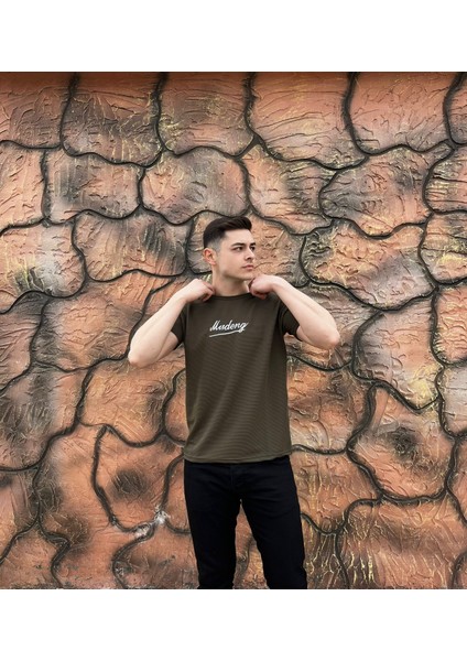 Haki Renk Terletmez Erkek Tişört