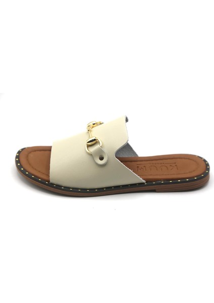 8411 Kadın Deri Terlik