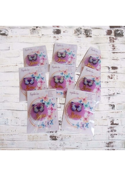 Kişiye Özel Isim Baskılı Pembe Renk Düğün-Nişan-Söz-Kına-Bebek-Doğum Hediyeliği Anahtarlık 50 Adet