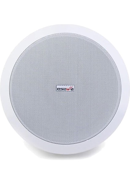 Osawa OSW-818 20 cm Hat Trafolu Tavan Alçıpan Hoparlörü Beyaz Mağaza Hoparlör Kolon Ses Sistemi