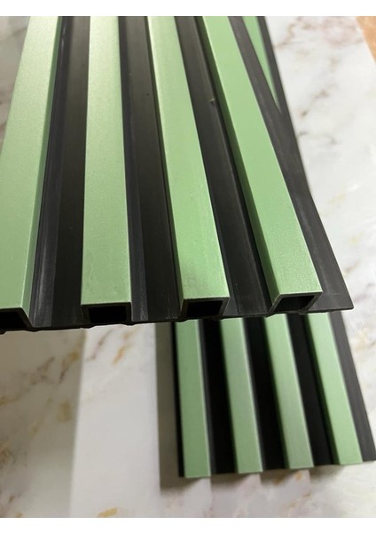 16X145CM 1 Adet Atc Çift Renkli Grass Yeşil Dekoratif Ofis Dekoratif Pvc Lambiri Duvar Paneli