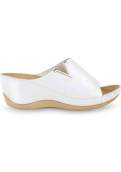 Perla 31148-019 Anatomik Taban Kadın Terlik Beyaz 36-40 fiyatları