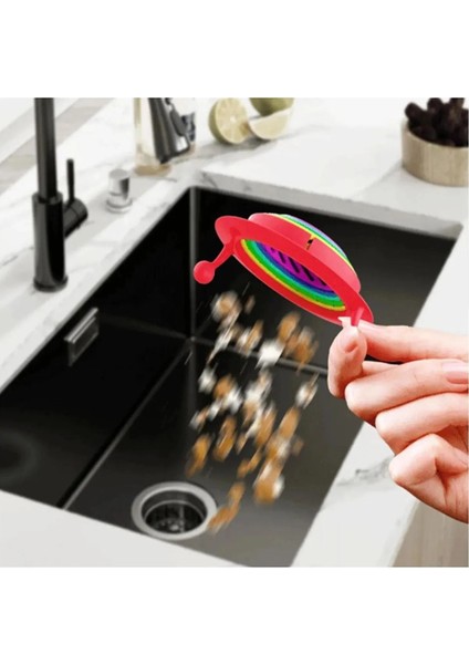 Lavabo Süzgeci Renkli 6 Kademeli Mutfak Gider Tıpası Lavabo Evye Süzgeci fırsatları