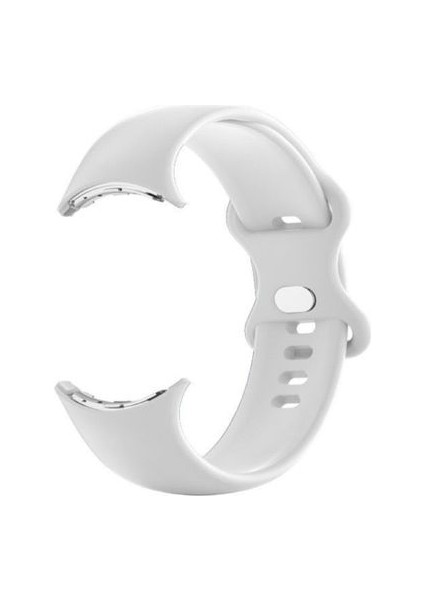 Google Pixel Watch Lte ile Uyumlu Klasik Kordon Beyaz