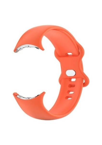 Google Pixel Watch Lte ile Uyumlu Klasik Kordon Turuncu