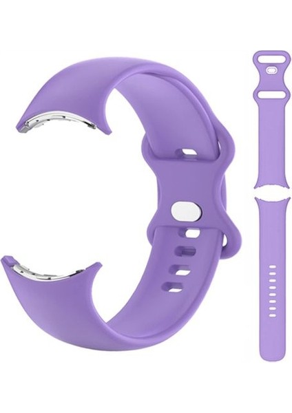 Google Pixel Watch Lte ile Uyumlu Klasik Kordon Mor