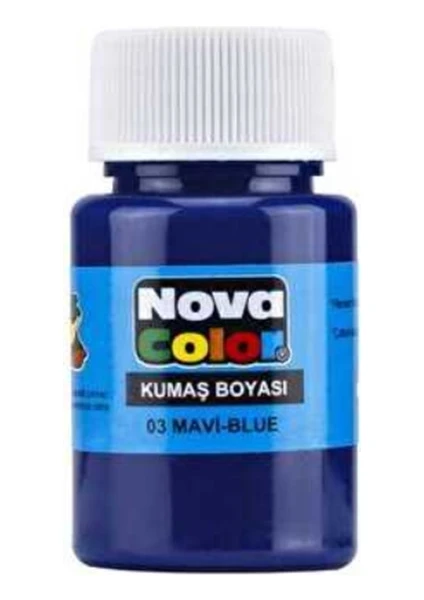 Nova Color Kumaş Boyası 35 cc Mavi 2 Adet