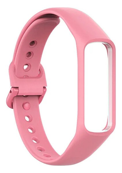 Samsung Galaxy Fit 2 R220 Uyumlu Silikon Klasik Kordon Kayış Pembe