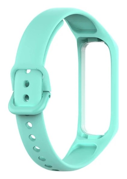 Samsung Galaxy Fit 2 R220 Uyumlu Silikon Klasik Kordon Kayış Turkuaz