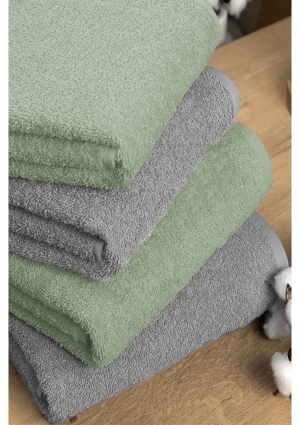 4 Lü Banyo Havlusu Takımı Soft Büyük Havlulu Pamuklu Havlu Seti 90X150 cm Gri fiyatları