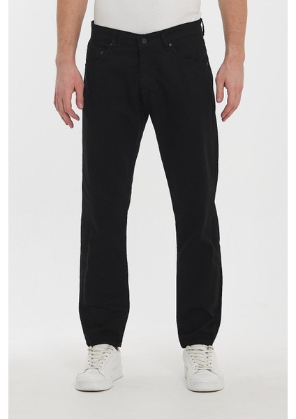 Erkek Classicfit Comfort Sokak Stili Günlük Klasik Pantolon Siyah