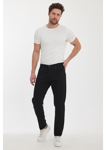 Erkek Classicfit Comfort Sokak Stili Günlük Klasik Pantolon Siyah modelleri