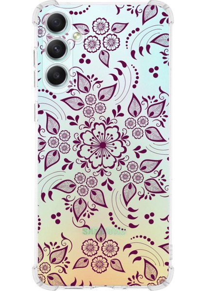 Samsung Galaxy S24 Uyumlu Köşe Korumalı Antişok Kapak Nostalji Desen Tasarımlı Şeffaf Silikon Kılıf