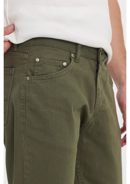 Erkek Classicfit Comfort Sokak Stili Günlük Klasik Pantolon Haki fırsatları