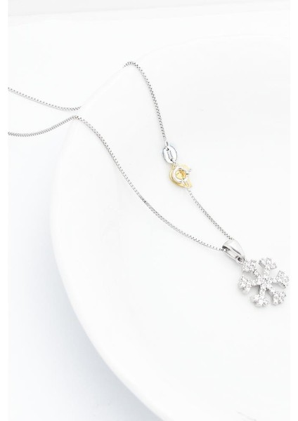 Swarovski Taşlı Kar Tanesi Snowflake Kadın Gümüş Kolye fiyatları